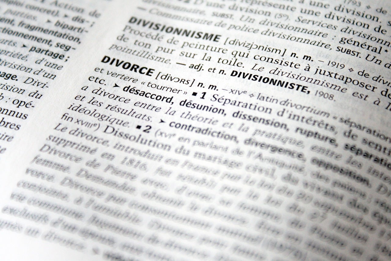 word divorce in a dictionary