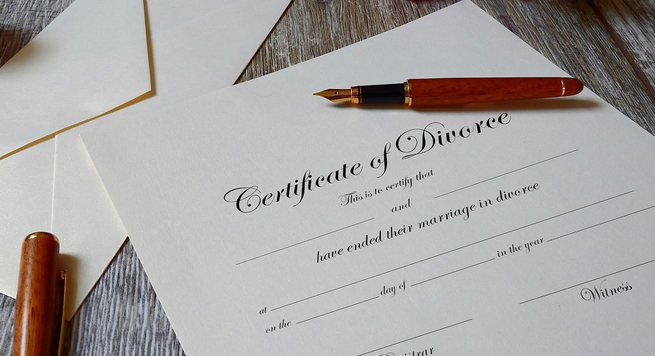 certificate of divorce