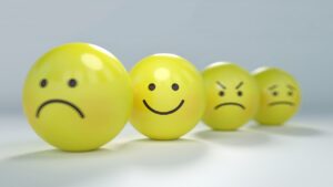 smiley showing different emotions